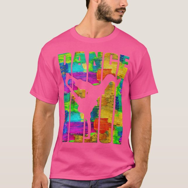 Breakddans Shirt Roligt Graffiti Art Breakdans Hip T (Framsida)