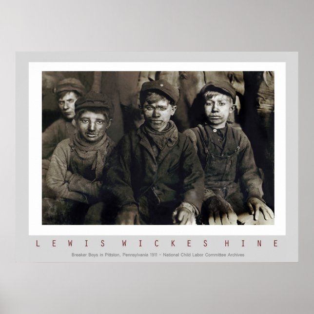 Breaker Boys by Lewis Wickes Hine Poster (Framsidan)