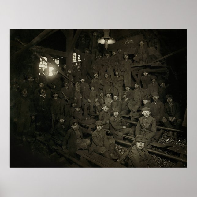 BREAKER BOYS - PENNSYLVANIA COAL MINE 1911 POSTER (Framsidan)