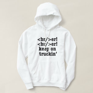 breaker! breaker! fortsätt tralla // HTML-kod Hoodie