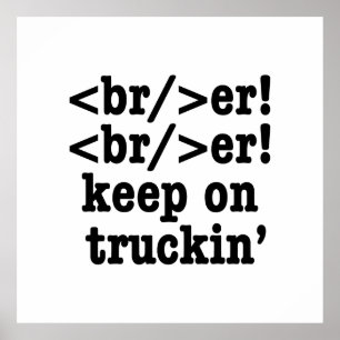 breaker! breaker! kör vidare // HTML-kod Poster