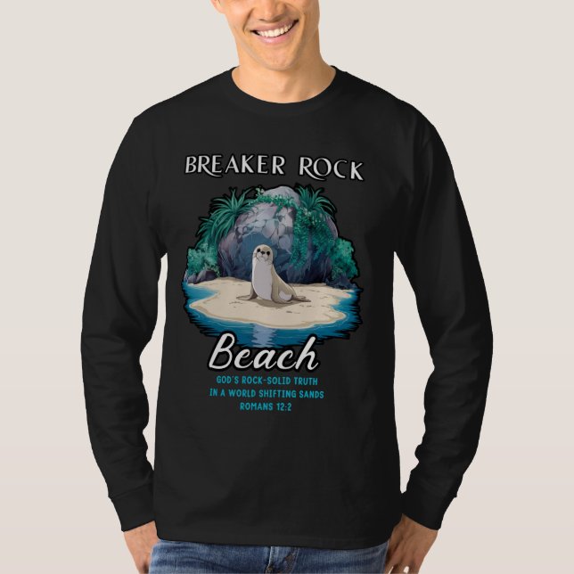 Breaker Sten Beach God's Sten-Solid Truth VBS Chri T Shirt (Framsida)