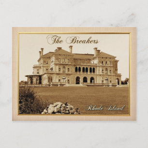Breakers Mansion i Newport, Rhode island Vykort