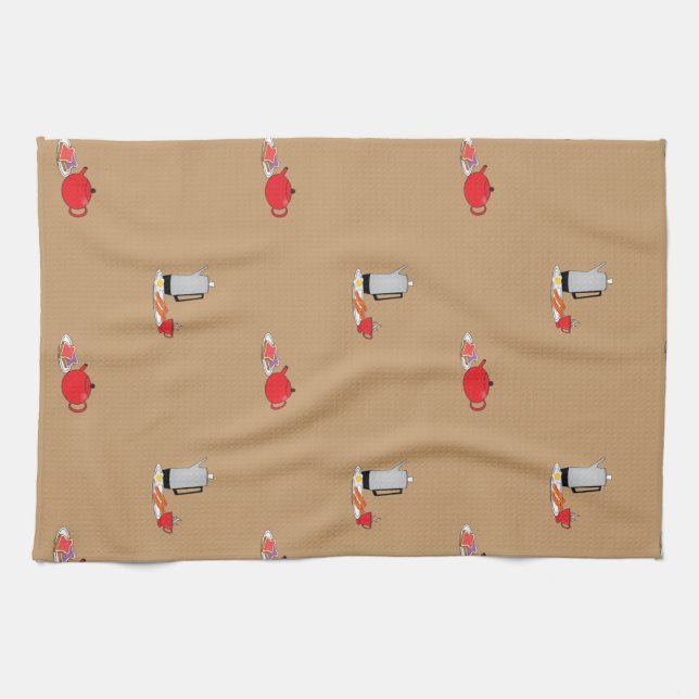 Breakfast är Redo Kitchen Towel Kökshandduk (Horisontell)
