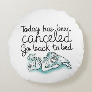 Breakfast at Tiffanys Go Back to Bed Rund Kudde