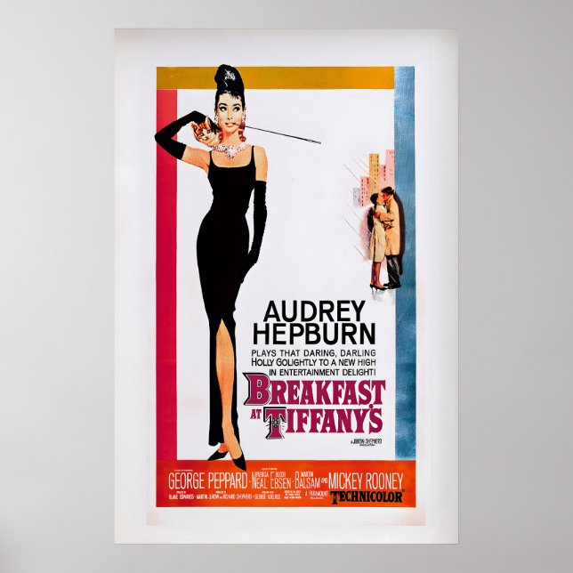 Breakfast At Tiffany's Movie Poster Restored (Framsidan)