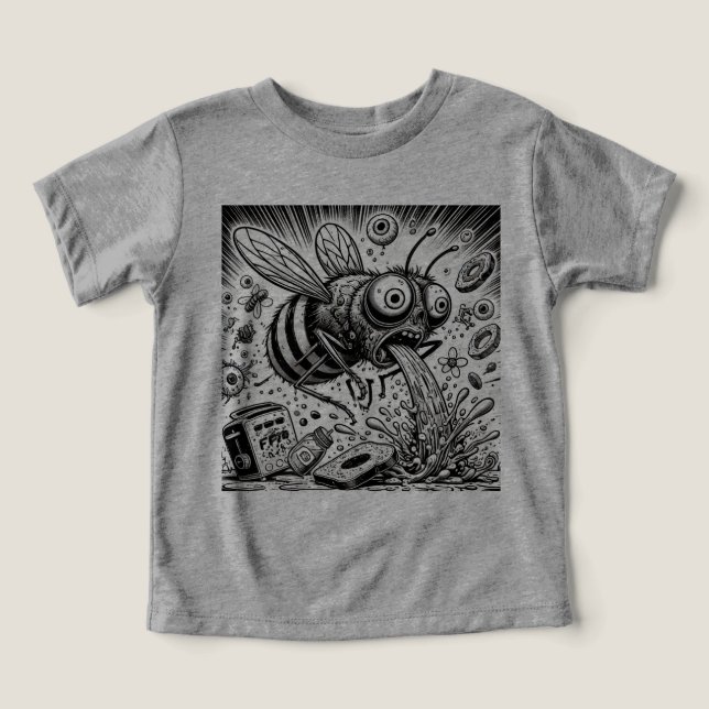 Breakfast Barf-slaget T Shirt (Design Framsida)