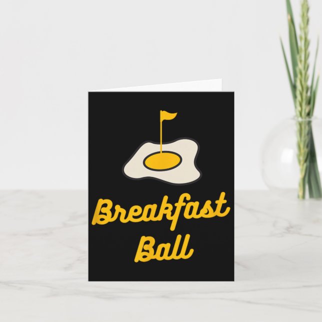 Breakfast Boll Mulligan Golf Kort (Framsida)
