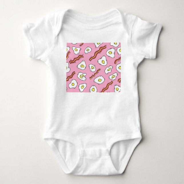 Breakfast Bonanza: Tecknad Delight T Shirt (Framsida)