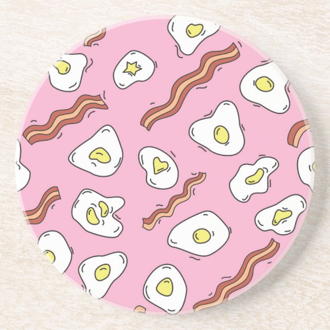 Breakfast Bonanza: Tecknad Delight Underlägg (Framsidan)