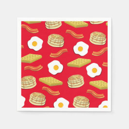 Breakfast Brunch Födelsedagsfest Kids Cute Pappersservett