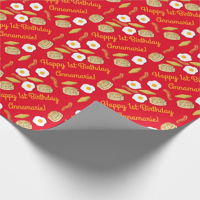 Breakfast Brunch Födelsedagsfest Kids Presentpapper (Hörn)