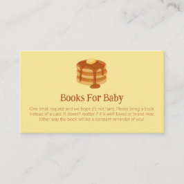 Breakfast Brunch Theme Baby Shower Book Request Tilläggskort