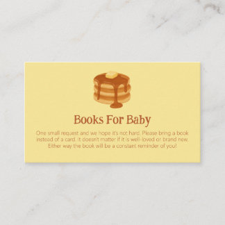 Breakfast Brunch Theme Baby Shower Book Request Tilläggskort