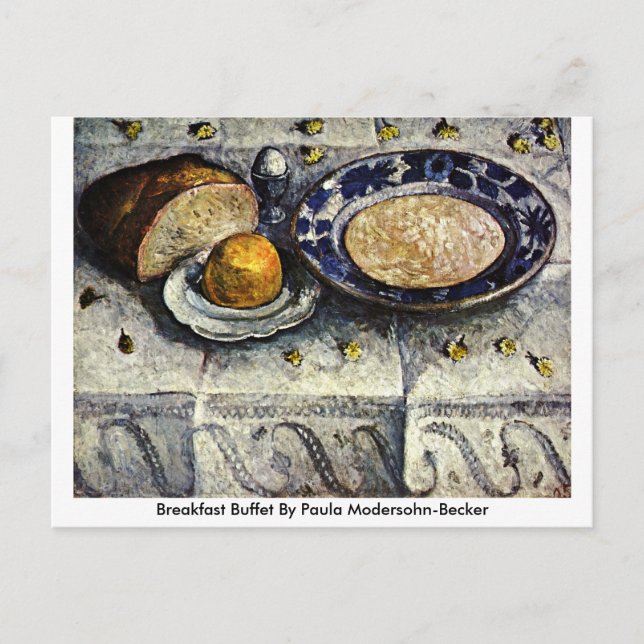 Breakfast Buffet av Paula Modersohn-Becker Vykort (Framsida)