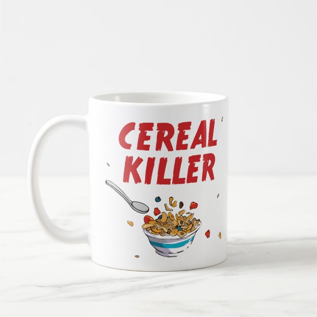 Breakfast Cereal Killer Kaffemugg (Vänster)