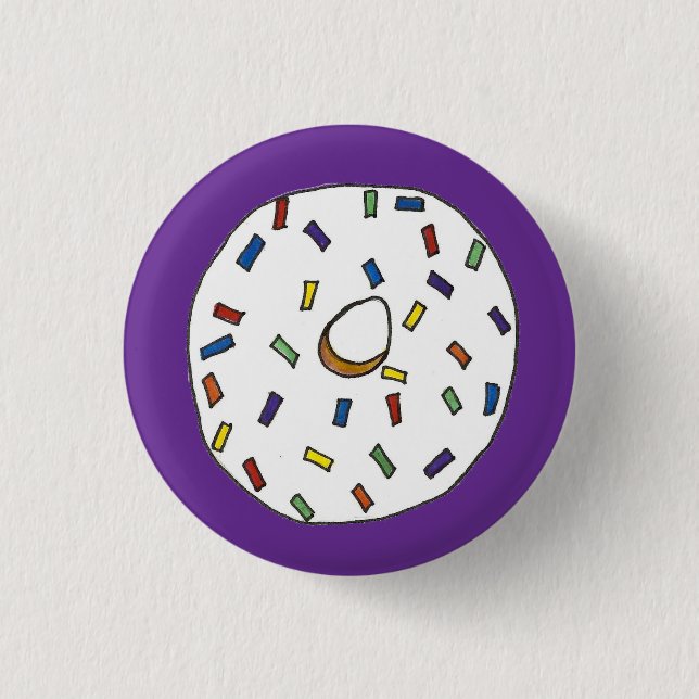 Breakfast Donut Vanilla Frosted Sprinkles Doughnut Knapp (Framsida)