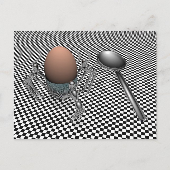 Breakfast Egg Vykort (Framsida)