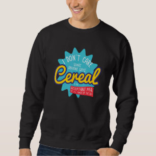 Breakfast i Cereal Killer Gift Bowl Box Lång Ärmad Tröja