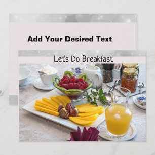 Breakfast-inbjudningskort Inbjudningar