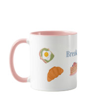 Breakfast Klubb Mugg - Cute Kawaii Brunch Kopp