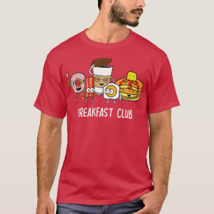 Breakfast Klubb T Cute Kawaii Parody Funny Food Pu Shirt