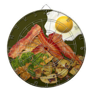 Breakfast liggande Bacon Eggs Piltavla