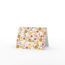 Breakfast Mat Mönster Notecard