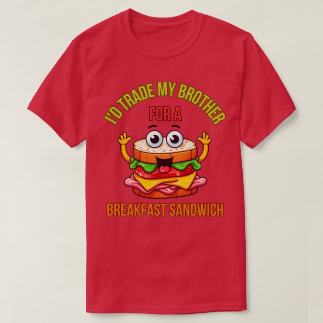 Breakfast Sandwich 3 T Shirt (Design framsida)