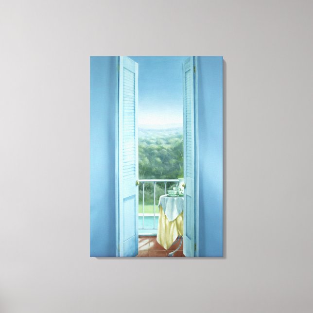 Breakfast St. Maxime 1984 Canvastryck (Framsida)