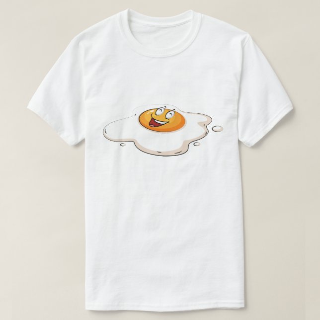 Breakfast St. Patricks Day Lundny Grönt Eggs Smile T Shirt (Design framsida)