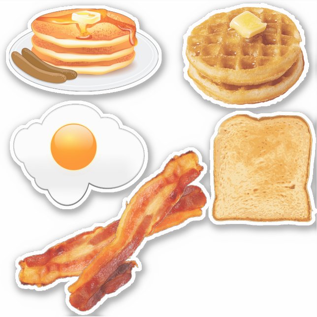 Breakfast Stickers Klistermärken (Framsida)