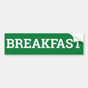 BREAKFAST-tecken/dekal/MAGNET Bildekal