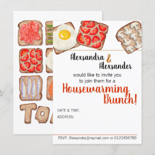 Breakfast Toast Brunch-inbjudningar Inbjudningar