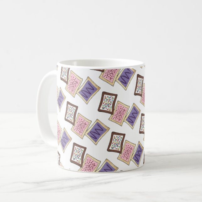 Breakfast Toaster Pastries Hand Paj Pastry Foodie Kaffemugg (Framsida vänster)