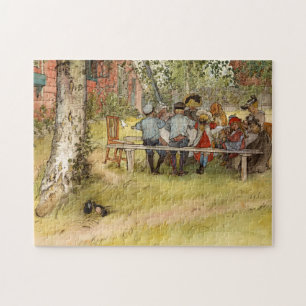 Breakfast under Big Birch 1895 av Larsson Pussel
