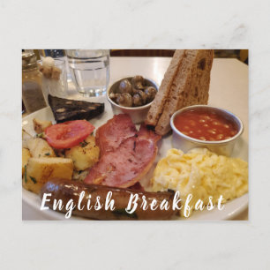 Breakfast-vykort för engelska vykort