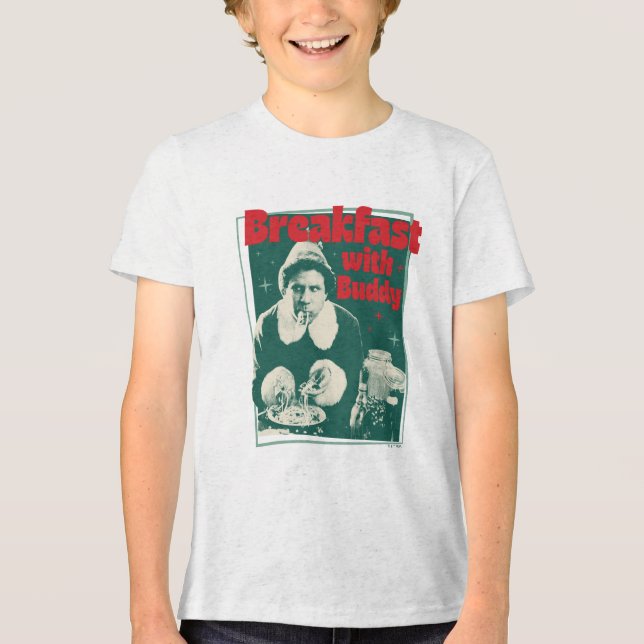 Breakfast With Buddy T Shirt (Framsida)