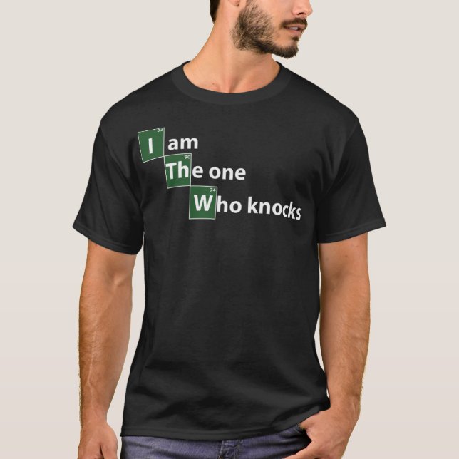 Breaking Bad, jag är den som knackar på sportfödse T Shirt (Framsida)