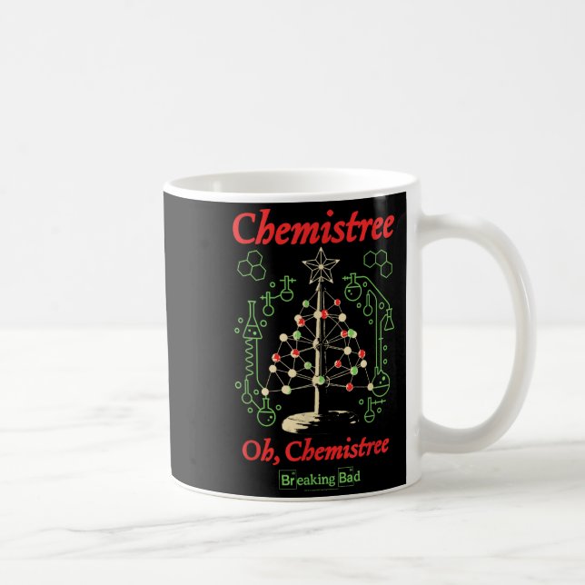 Breaking Bad Oh Chemistree Funny Christmas Science Kaffemugg (Höger)