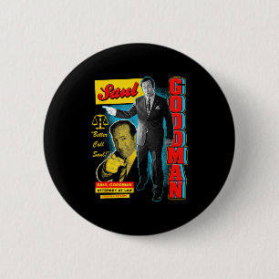 Breaking Bad Saul Goodman Färgglad Annons Collage Knapp