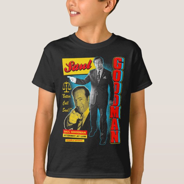 Breaking Bad Saul Goodman Färgglad Annons Collage  T Shirt (Framsida)