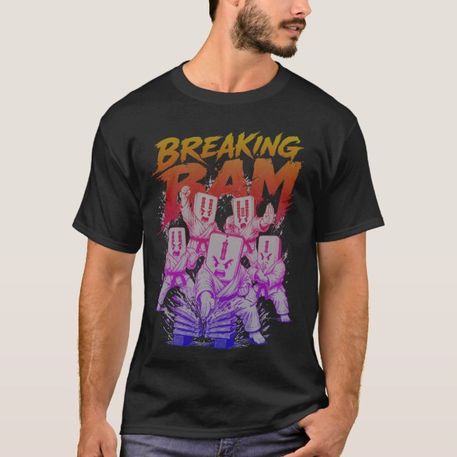 Breaking BAM, Mahjong Humor T Shirt (Framsida)