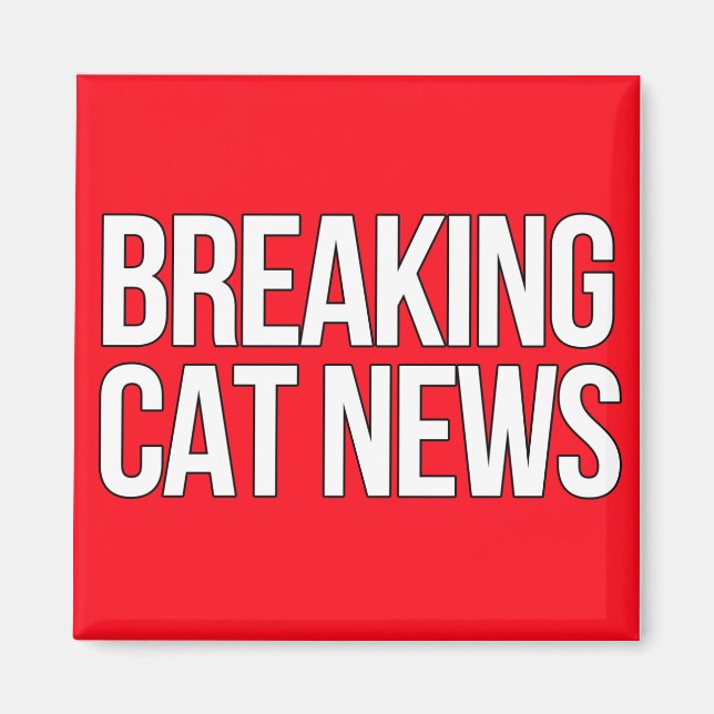 Breaking Cat News magnet (Framsidan)
