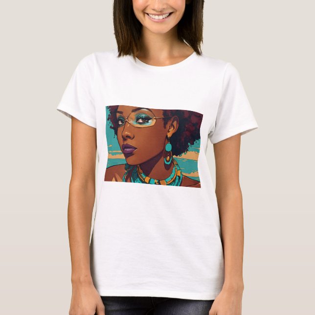 "Breaking Free Graphic Novel T-Shirt - Afrocentric (Framsida)