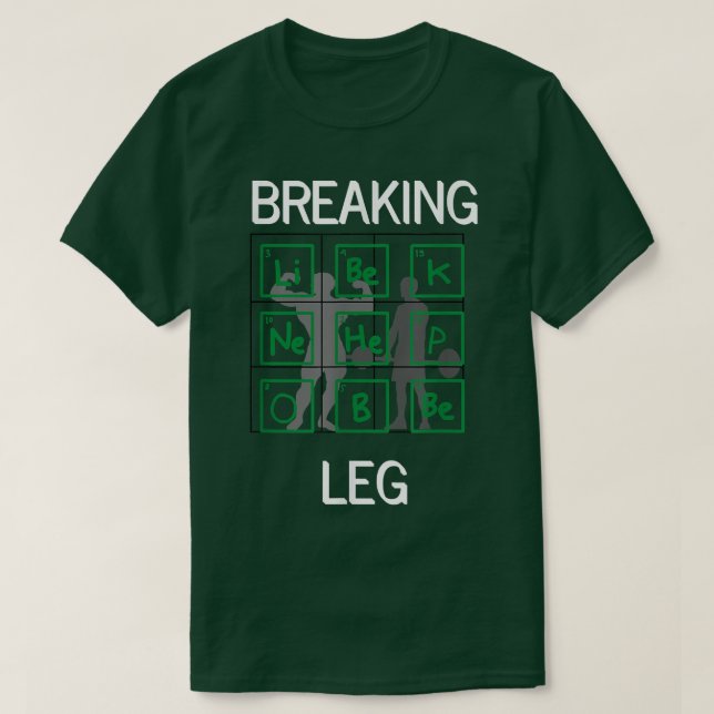 Breaking Leg Gym Bodybuilding Winner Motivation Da T Shirt (Design framsida)