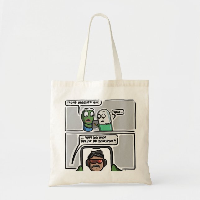 “Breaking News Confusion” Tote Bag Tygkasse (Framsidan)