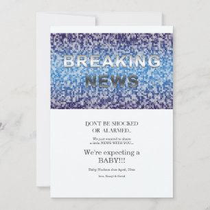Breaking News Gravid-meddelande Meddelande