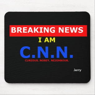 Breaking News: Jag är Nyfiken Nosey granne (UK) Musmatta