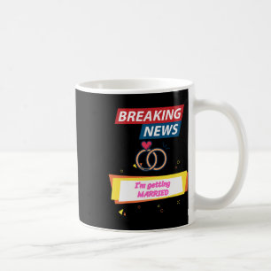 Breaking News Jag ska gifta mig med bruden Groo Kaffemugg